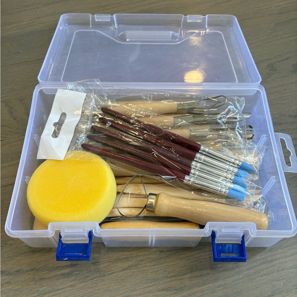 Pottery Tool Set with Storage Case